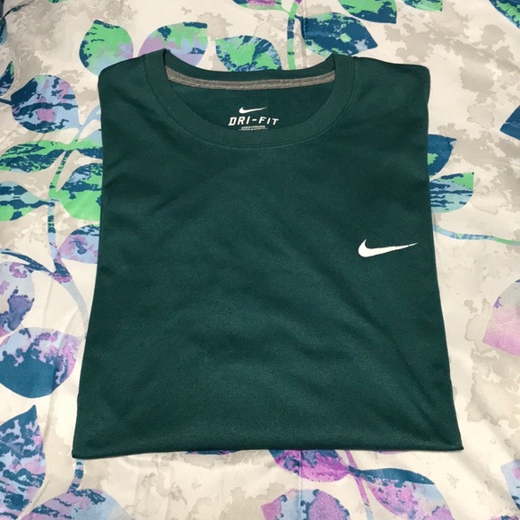 dark green dri fit shirt